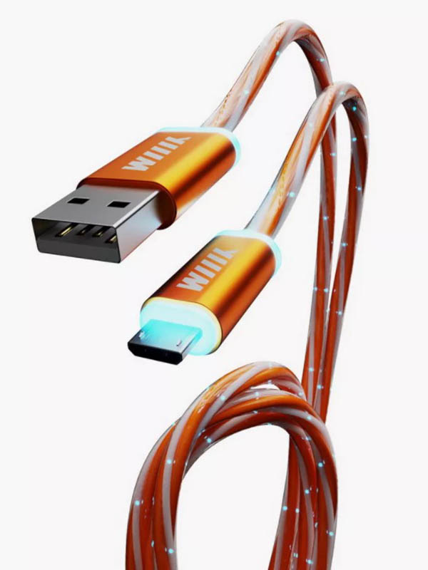 Аксессуар WIIIX USB-Micro USB 1m Orange CBL710-UMU-10OG кабель wiiix usb microusb cbl710 umu 10 1 м зеленый