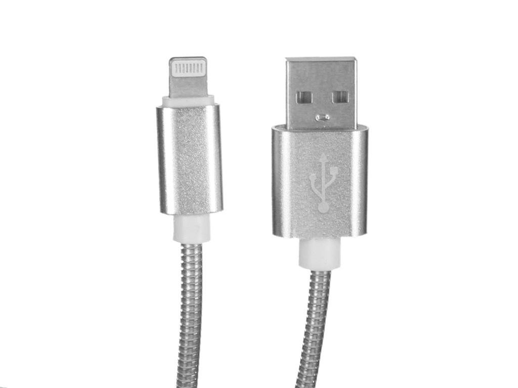 Аксессуар WIIIX USB - Lightning 1m Silver CB520-U8-10S аксессуар wiiix usb microusb 1m pink cb520 umu 10pk