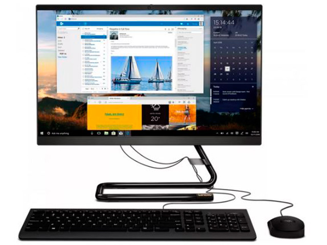фото Моноблок lenovo aio 3 22ada05 black f0ex002frk (amd ryzen 5 3500u 2.1ghz/8192mb/256gb ssd/amd radeon vega/wi-fi/bluetooth/cam/21.5/1920x1080/no os)