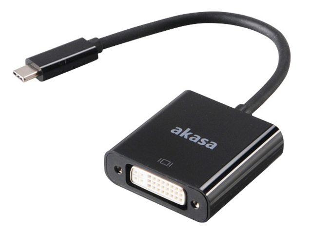 Цифровой конвертер Akasa USB Type-C to DVI 15cm AK-CBCA09-15BK