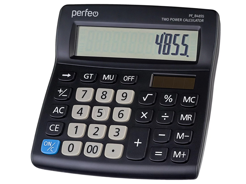 Калькулятор Perfeo Black PF_B4855