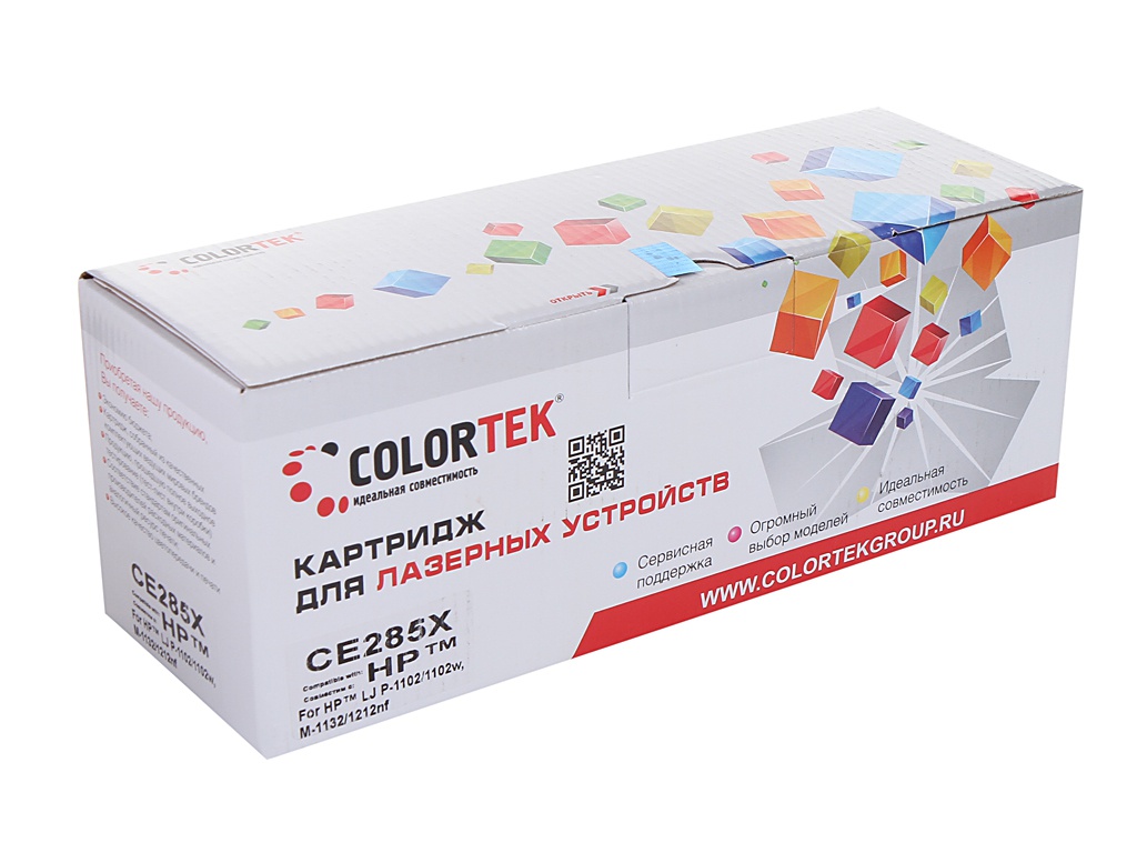 фото Картридж colortek (схожий с hp ce285x) для hp laserjet pro p-1102/1102w/m-1132/1212/1214/1217nf