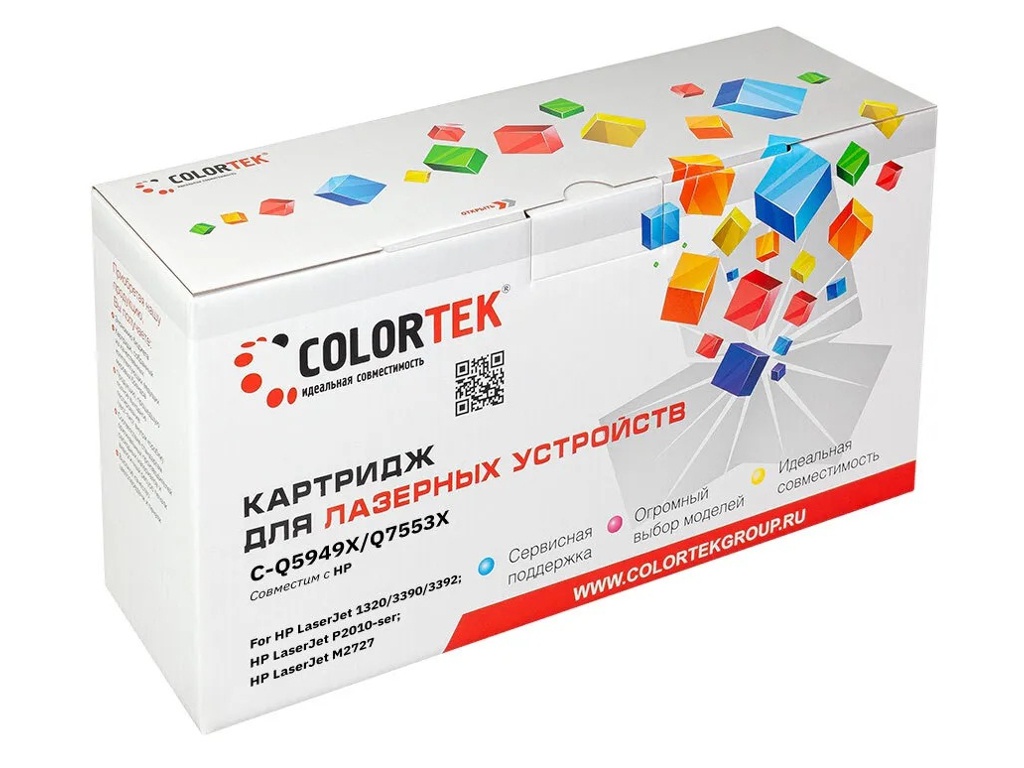 фото Картридж colortek (схожий с hp q5949x/q7553x) для hp laserjet p-2014/2015/2015d/2015n/m2727nf/1320/3390/3392