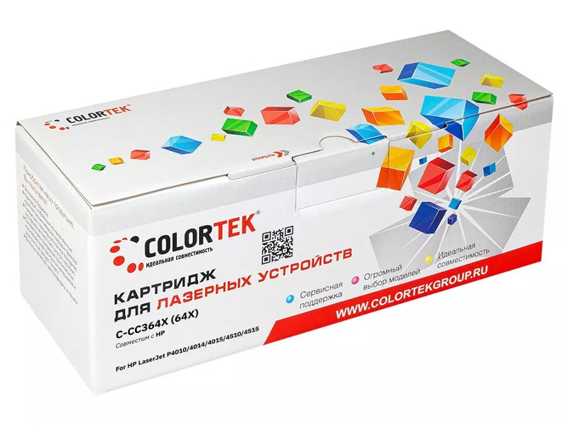 фото Картридж colortek (схожий с hp cc364x) для hp laserjet p-4015/4515