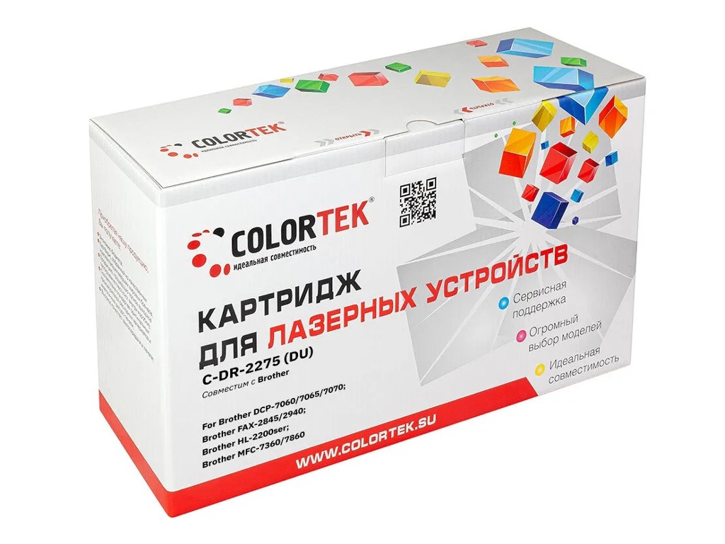 фото Картридж colortek (схожий с brother dr-2275) для brother hl-2240/2250/ dcp-7057/7060/7065/7070/ mfc-7360/7860