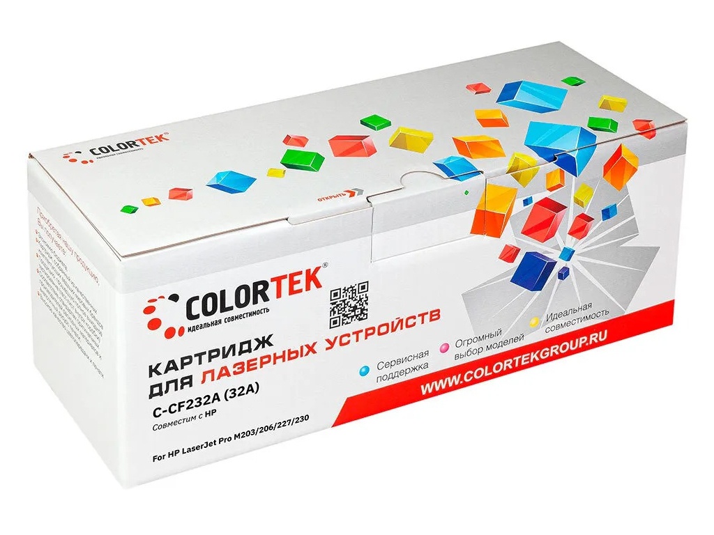 Картридж Colortek (схожий с НР CF232A) для HP LaserJet Pro M203/206/227/230 цена и фото