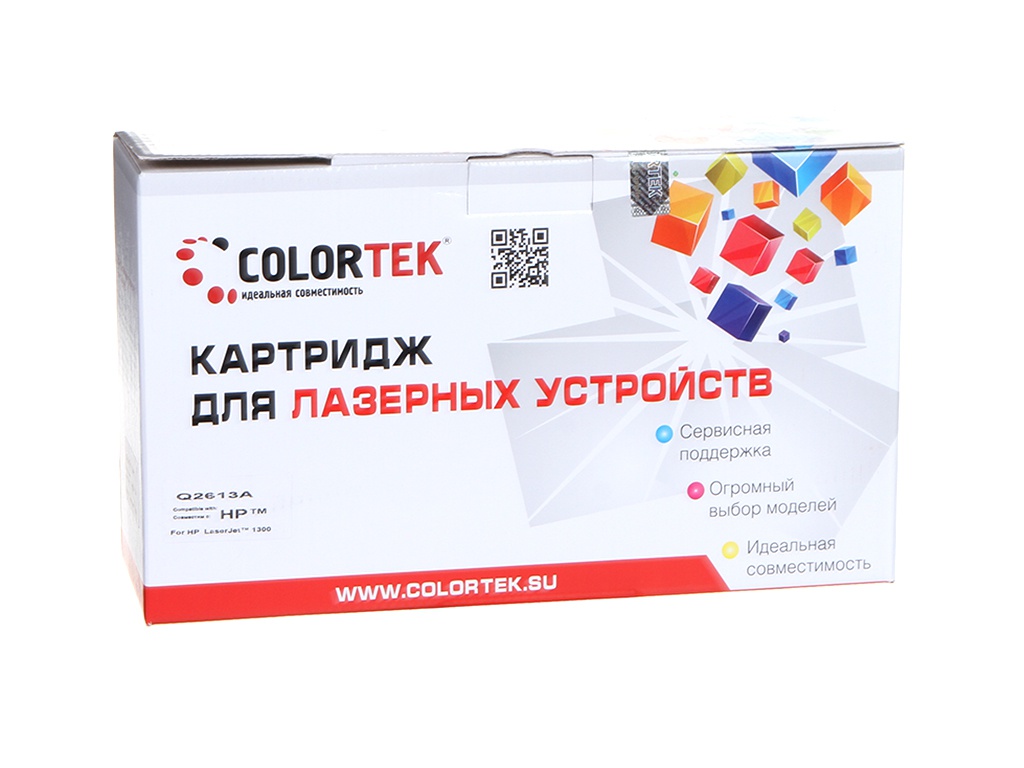 фото Картридж colortek (схожий с hp q2613a) black для lj-1000/1005w/1200/1220/3300/3330/3380