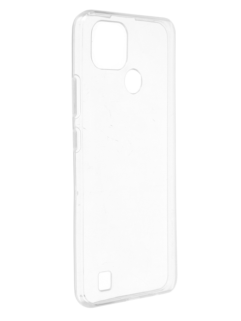 фото Чехол zibelino для realme c21 ultra thin case transparent white zutc-rlm-c21-wht