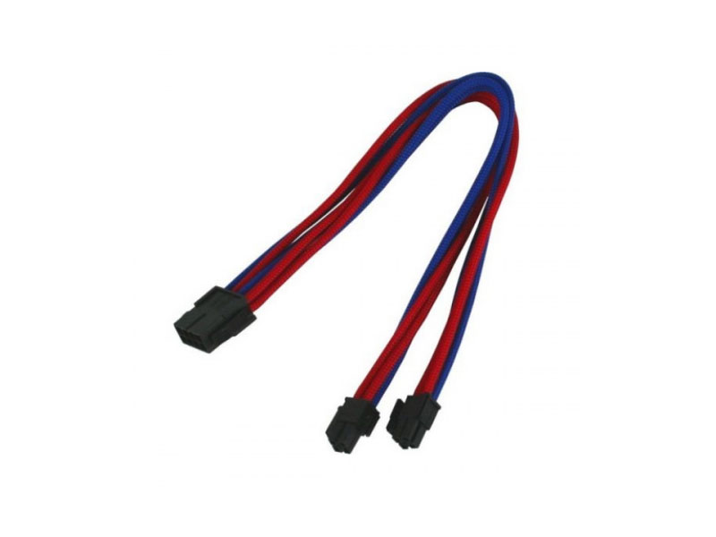 фото Аксессуар удлинитель nanoxia 8-pin eps 30cm blue-red nx8pv3ebr