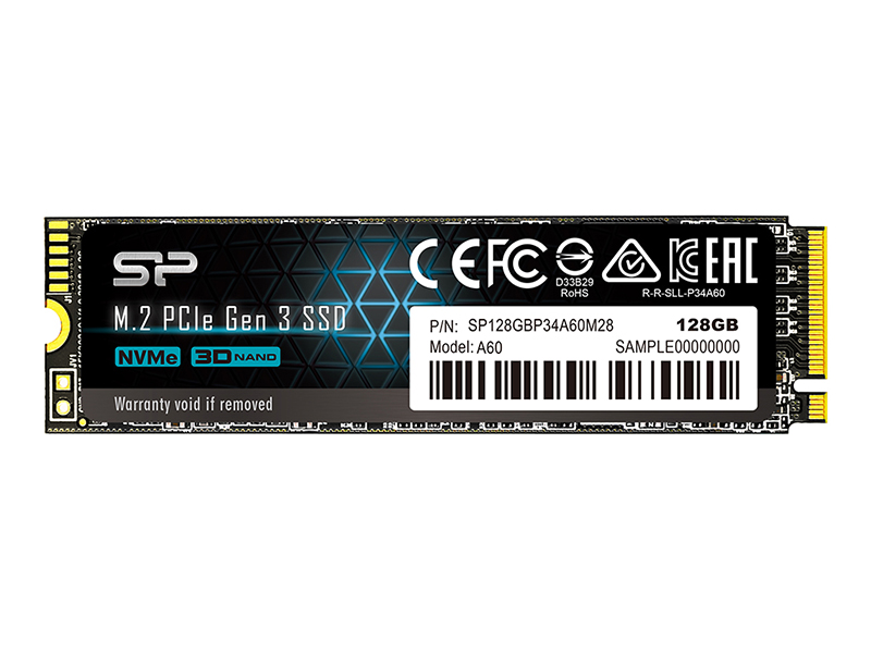 Твердотельный накопитель Silicon Power P34A60 128Gb SP128GBP34A60M28 твердотельный накопитель patriot memory p220 128gb p220s128g25