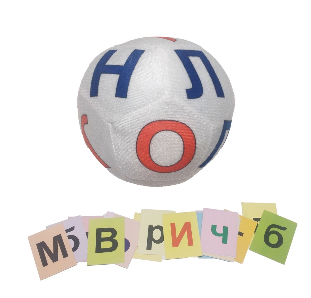 фото Пособие учитель учим буквы, играя! алфавитный мяч итм-140