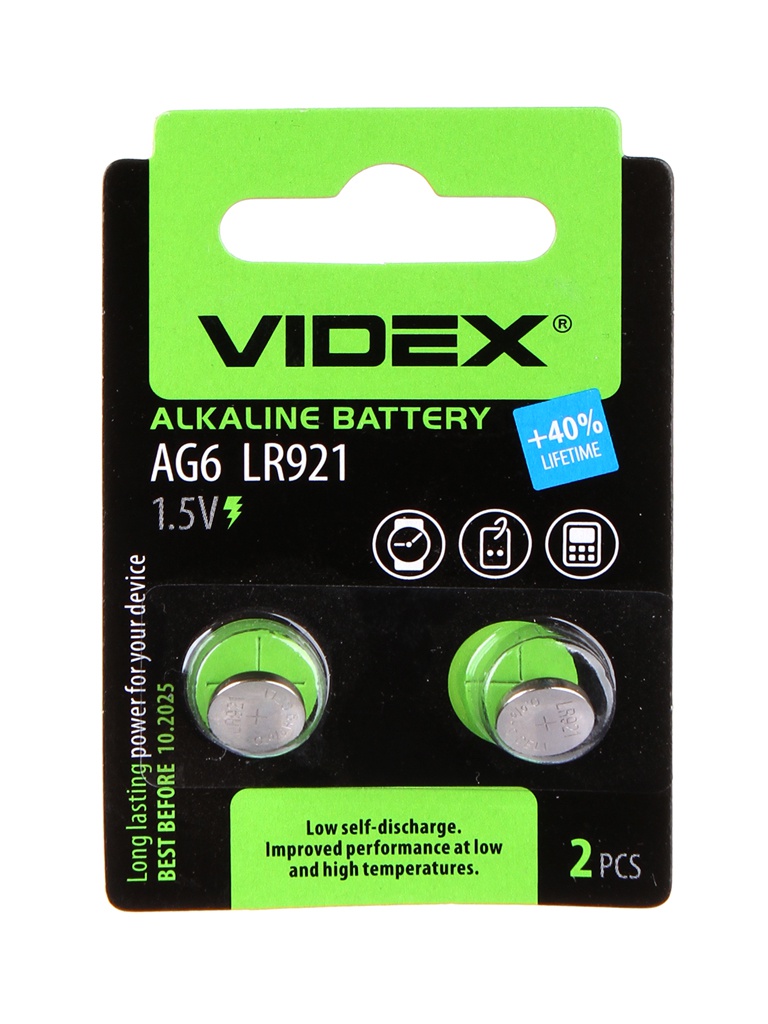 Батарейка LR921 - Videx AG6 2BL (2 штуки)