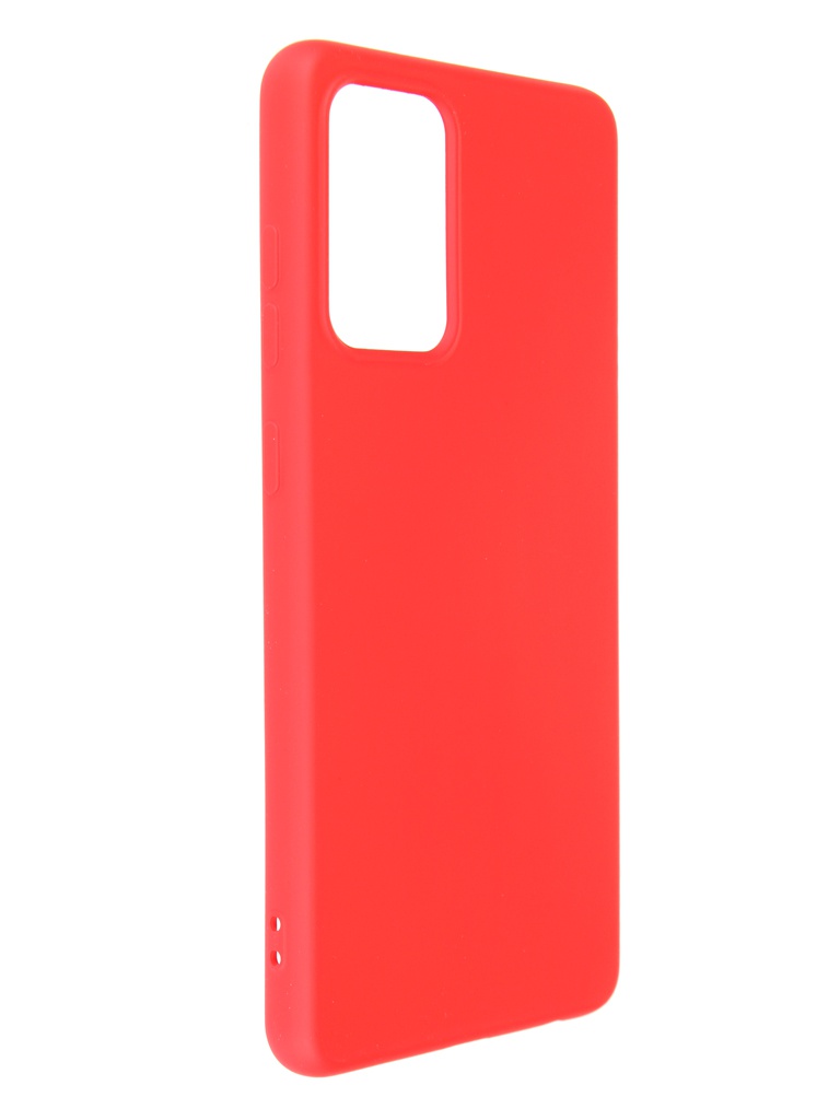 фото Чехол df для samsung galaxy a72 c микрофиброй silicone red soriginal-28 df-group