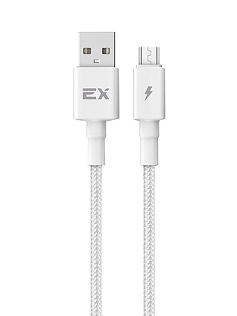 фото Аксессуар exployd rash usb - microusb 2a 1m white nylon ex-k-1155