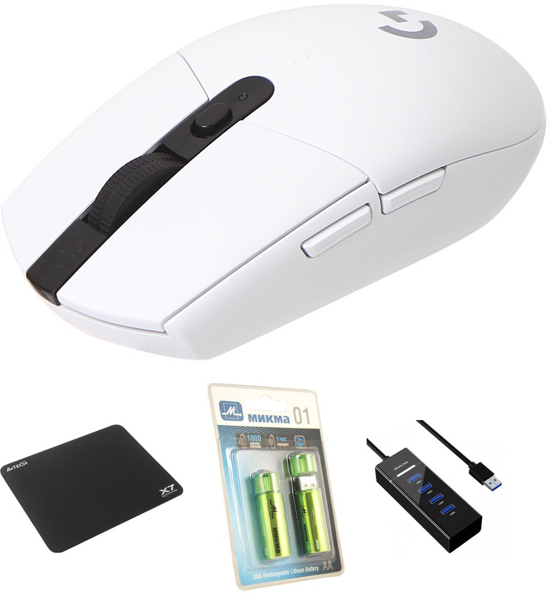 Zakazat.ru: Мышь Logitech G305 Lightspeed Gaming Mouse White 910-005291 Выгодный набор + серт. 200Р!!!