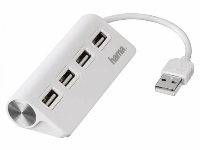 

Хаб USB Hama TopSide 4xUSB 2.0 White 00012178, TopSide