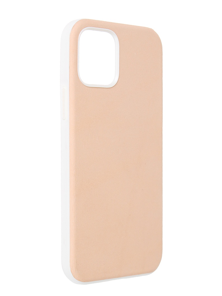 фото Чехол nomad для apple iphone 12/12 pro (6.1) rugged case genuine leather совместим с apple magsafe beige nm01972785