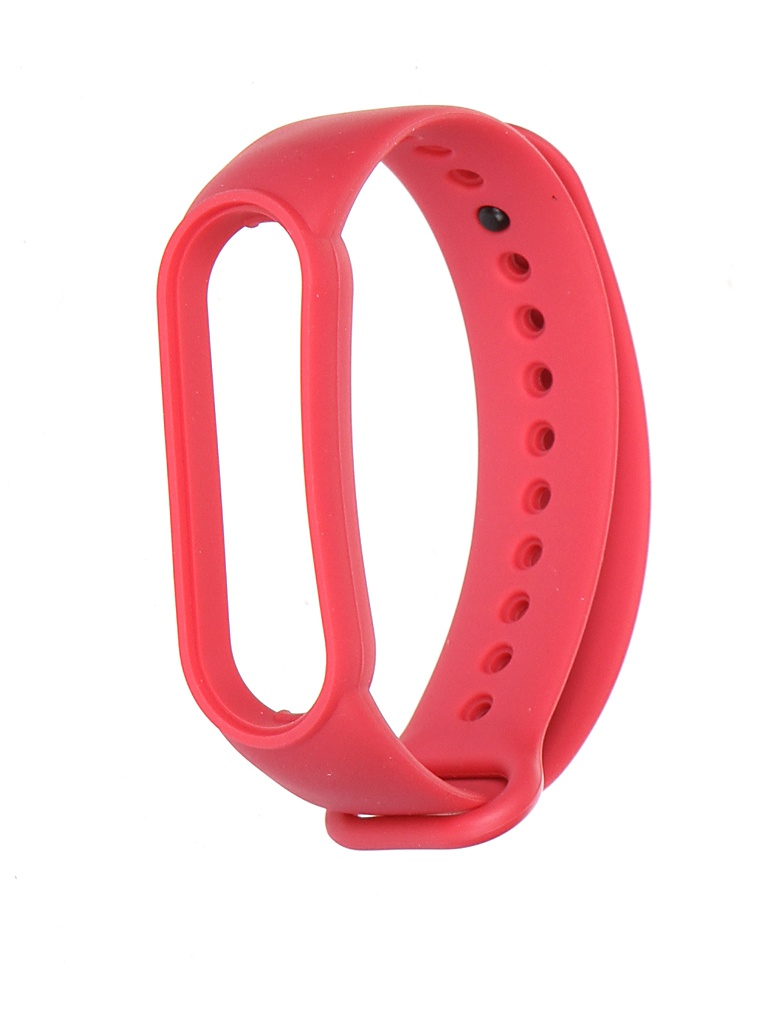 фото Aксессуар ремешок red line для xiaomi mi band 6 №33 silicone pink-red ут000025166