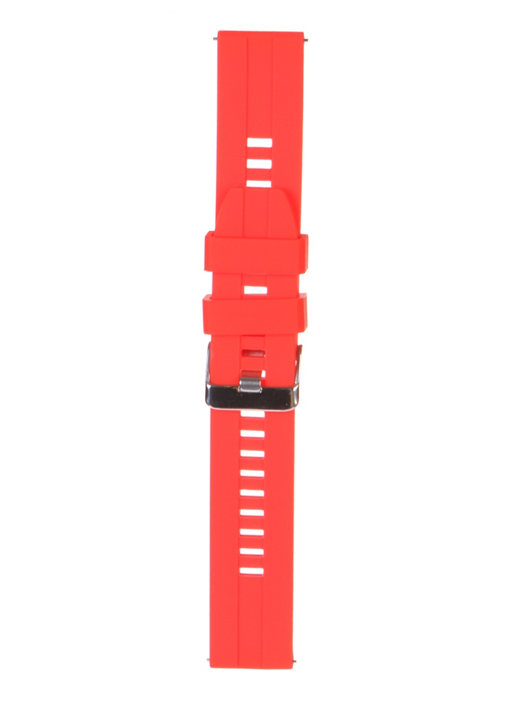 фото Аксессуар универсальный ремешок red line 20mm silicone raised red ут000025261