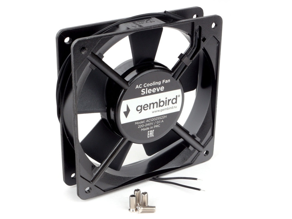 Вентилятор Gembird 120x120x25mm AC12025S22H