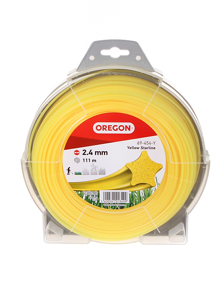 Леска Oregon 2.4mm x 111m Yellow 69-454-Y