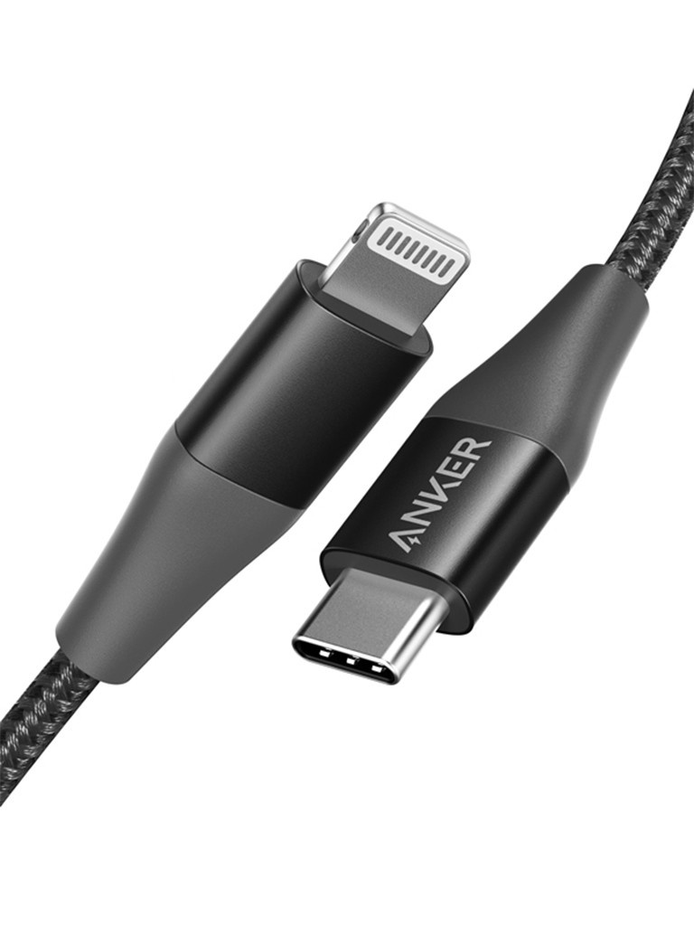 Аксессуар Anker PowerLine+ II USB-C - Lightning 1.8m Black A8653H11