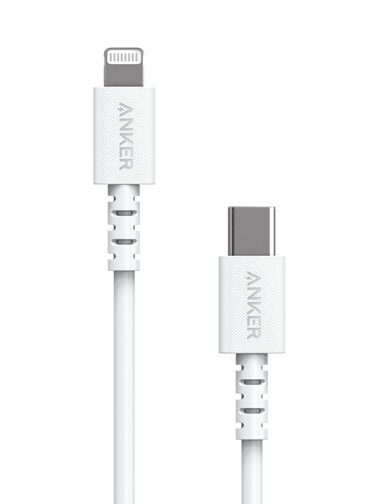 Аксессуар Anker PowerLine Select USB-C - Lightning 90cm White A8612G21