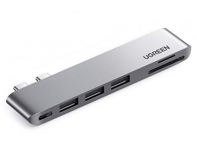 

Хаб Ugreen для MacBook 3xUSB 3.0 / SD/TF / USB-C 60560, 60560