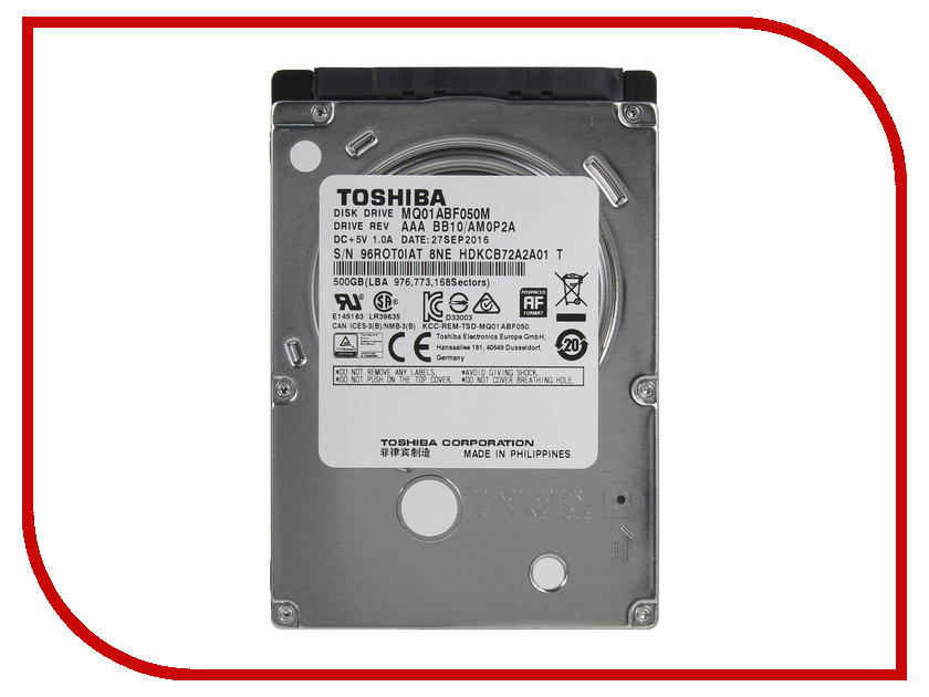 фото Жесткий диск 500Gb - Toshiba MQ01ABF050M