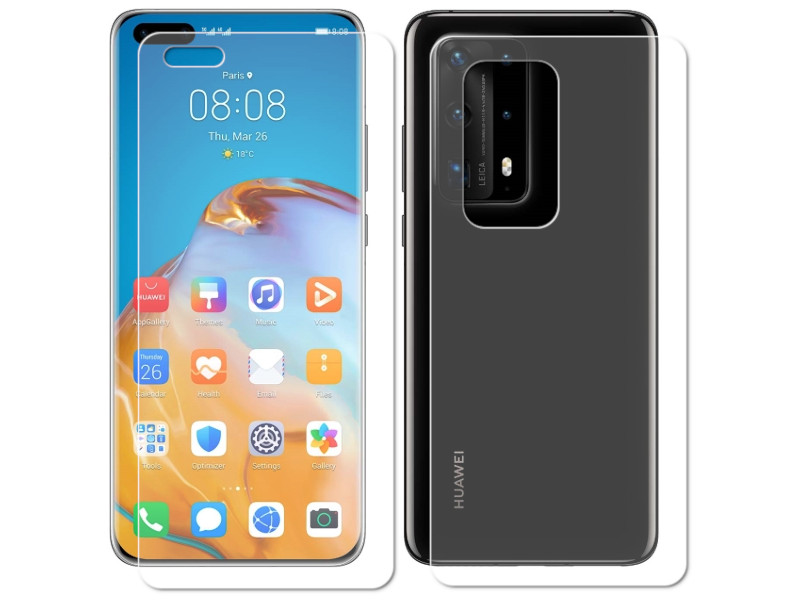 Защитная пленка LuxCase для Huawei P40 Pro Plus Front and Back 0.14mm Transparent 86135 защитная пленка luxcase для sony xperia z1 compact front