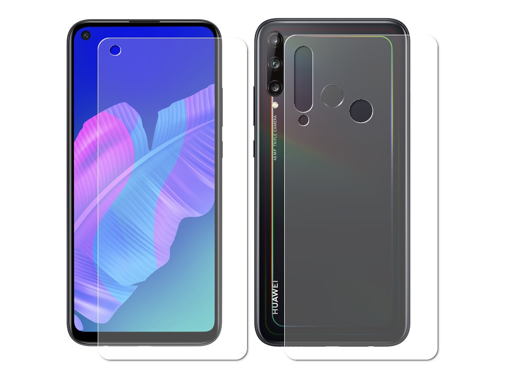 Гидрогелевая пленка LuxCase для Huawei P40 Lite E 0.14mm Front and Back Transparent 86132