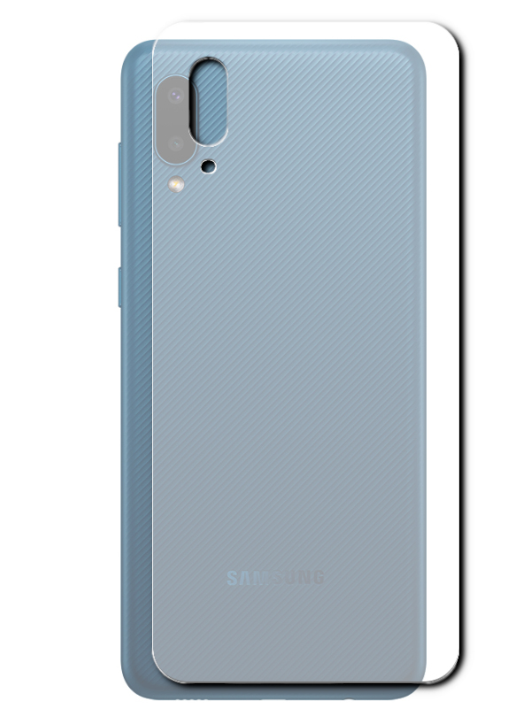 Гидрогелевая пленка LuxCase для Samsung Galaxy A02 0.14mm Back Transparent 86181 гидрогелевая противоударная защитная пленка для samsung galaxy tab a 10 5 t595 590