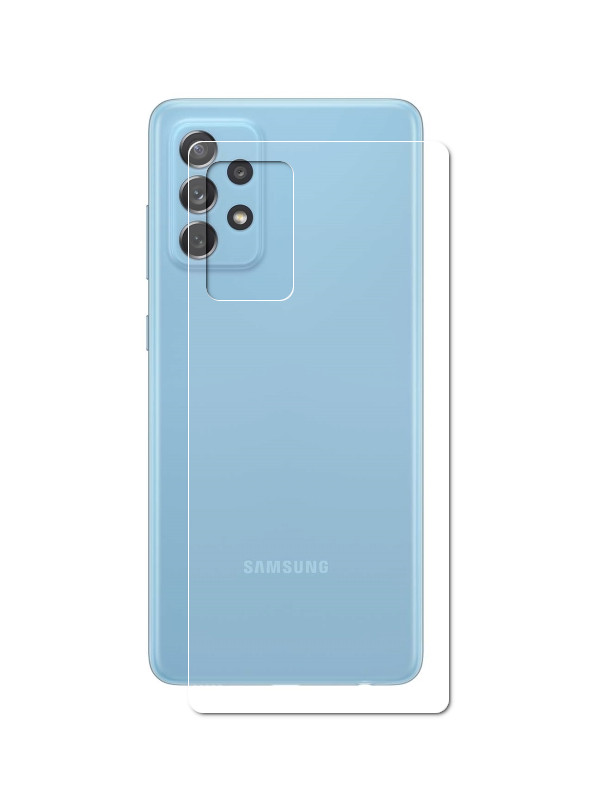 Гидрогелевая пленка LuxCase для Samsung Galaxy A72 0.14mm Back Transparent 86169 гидрогелевая пленка luxcase на samsung galaxy s20 с рисунком санта 87865