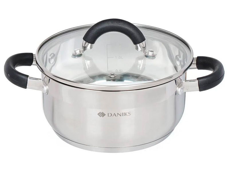 

Кастрюля Daniks Турин 2.2L QS-1-18/GS-01413-18CA / 332344, QS-1-18/GS-01413-18CA