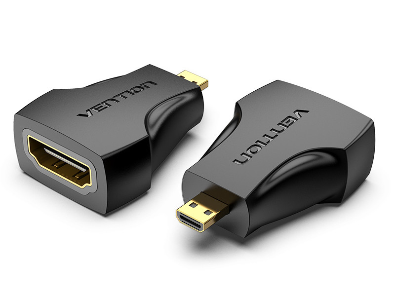 фото Аксессуар vention hdmi 19f - microhdmi 19m aitb0