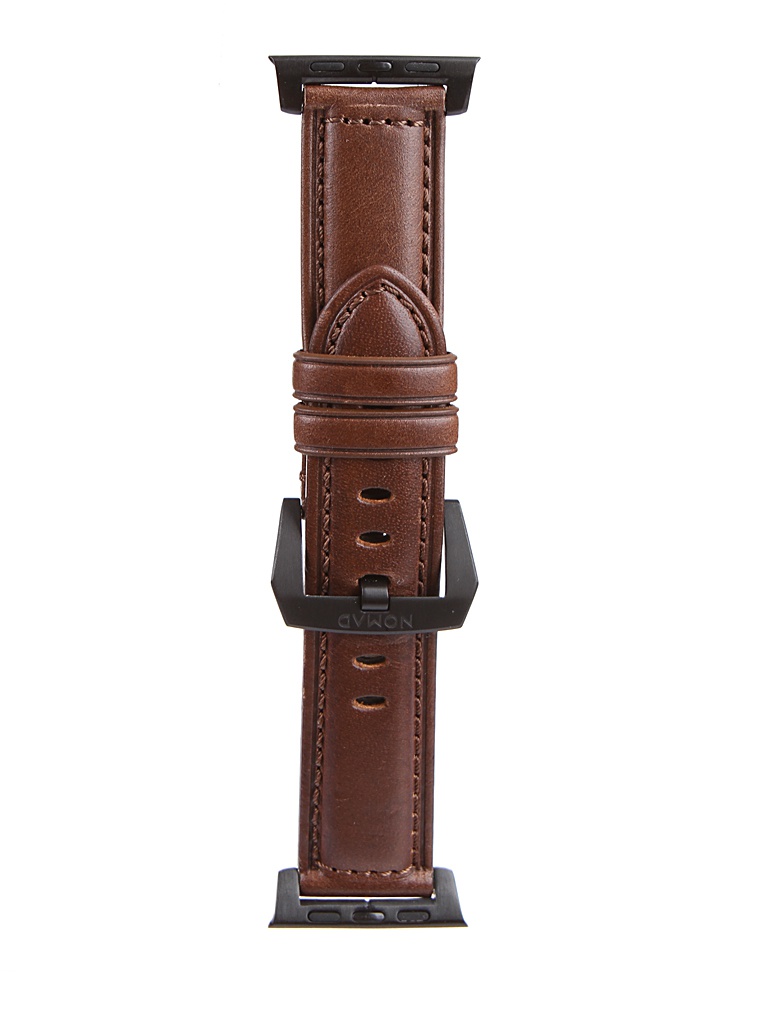 фото Аксессуар ремешок nomad для apple watch 40mm/38mm traditional strap dark brown-black nm1a3rbt00