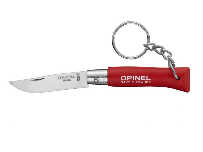 Нож Opinel Tradition Keyring №04 Red 002055 - длина лезвия 50мм