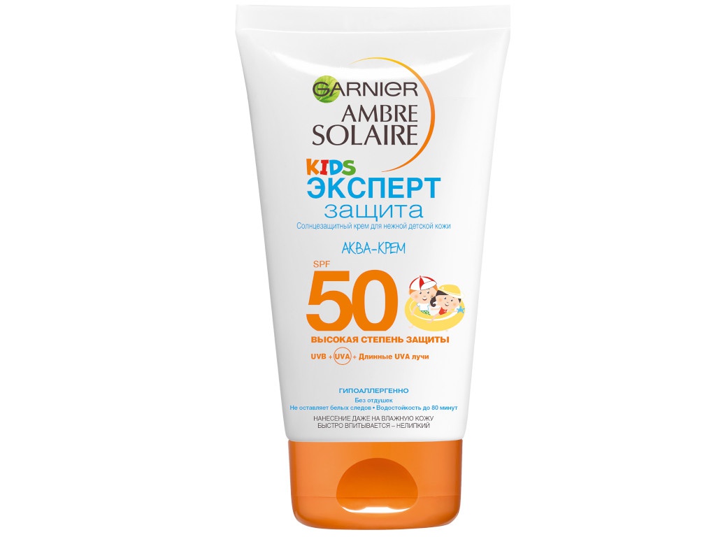 

Крем солнцезащитный Garnier Ambre Solaire Kids 150ml SPF50/C5390355, Ambre Solaire Kids SPF50/C5390355