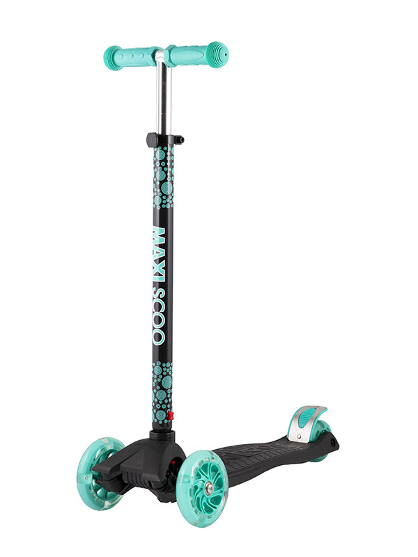 фото Самокат maxiscoo junior black-turquoise msc-j082005