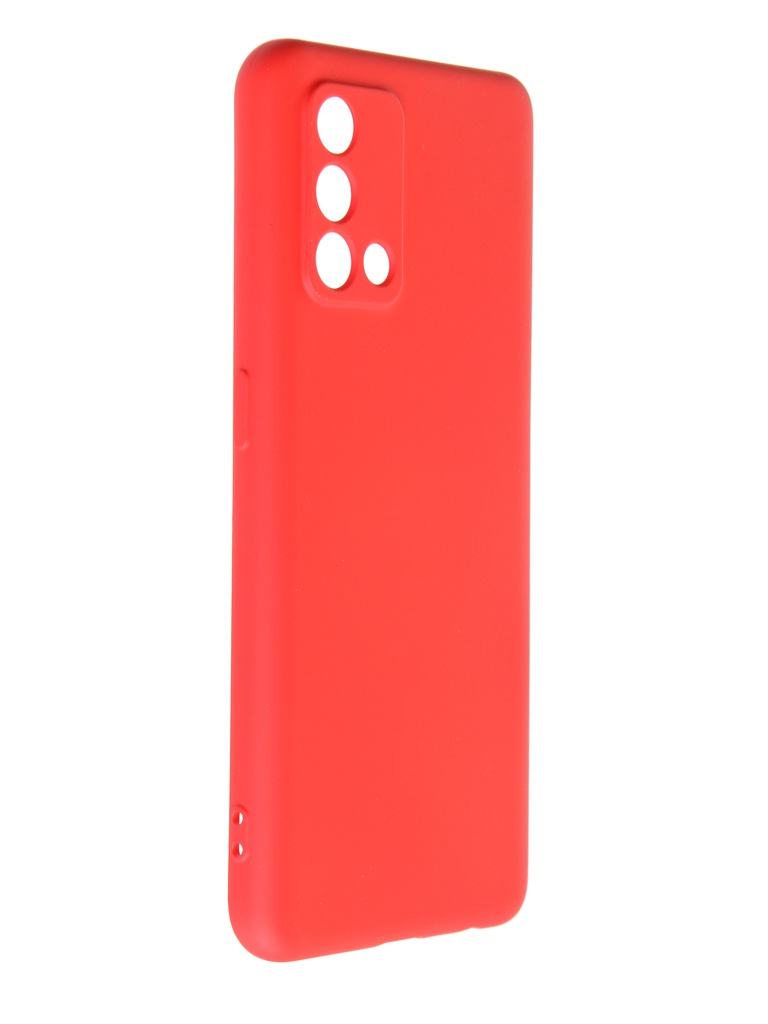 Zakazat.ru: Чехол DF для Oppo A74 4G с микрофиброй Silicone Red oOriginal-13