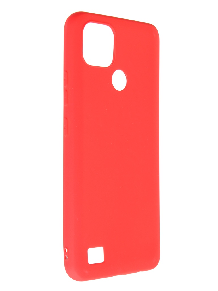 фото Чехол zibelino для realme c21 soft matte red zsm-rlm-c21-red