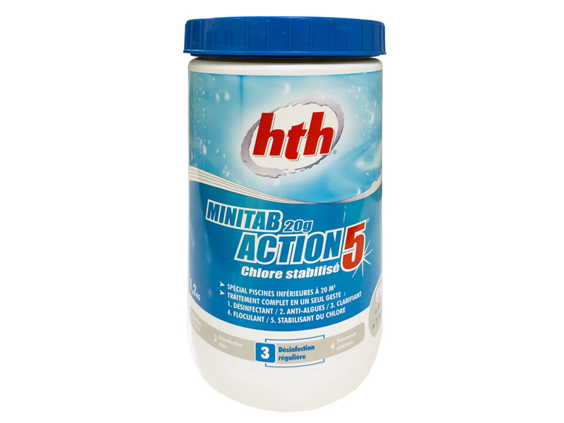 фото Многофункциональные таблетки hth minitab action 5в1 1.2kg c800702h2