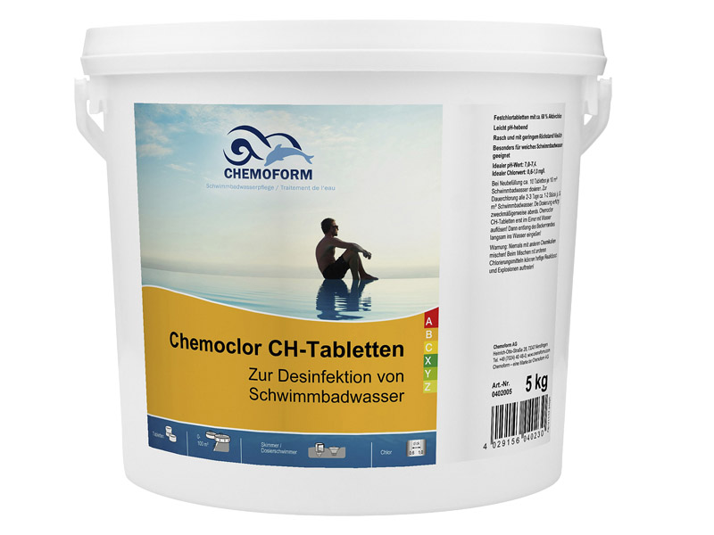 Медленнорастворимый хлор Chemoform Кемохлор СН-Таблетки 5kg 0402005