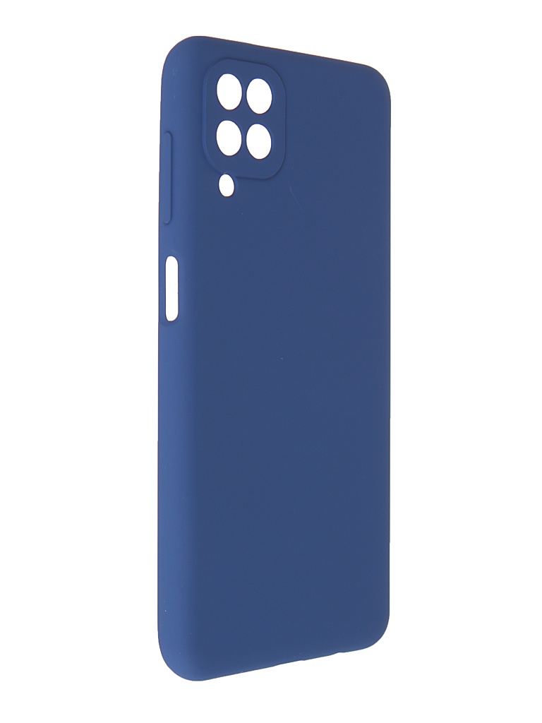 Zakazat.ru: Чехол Pero для Samsung Galaxy A12 Liquid Silicone Blue PCLS-0044-BL