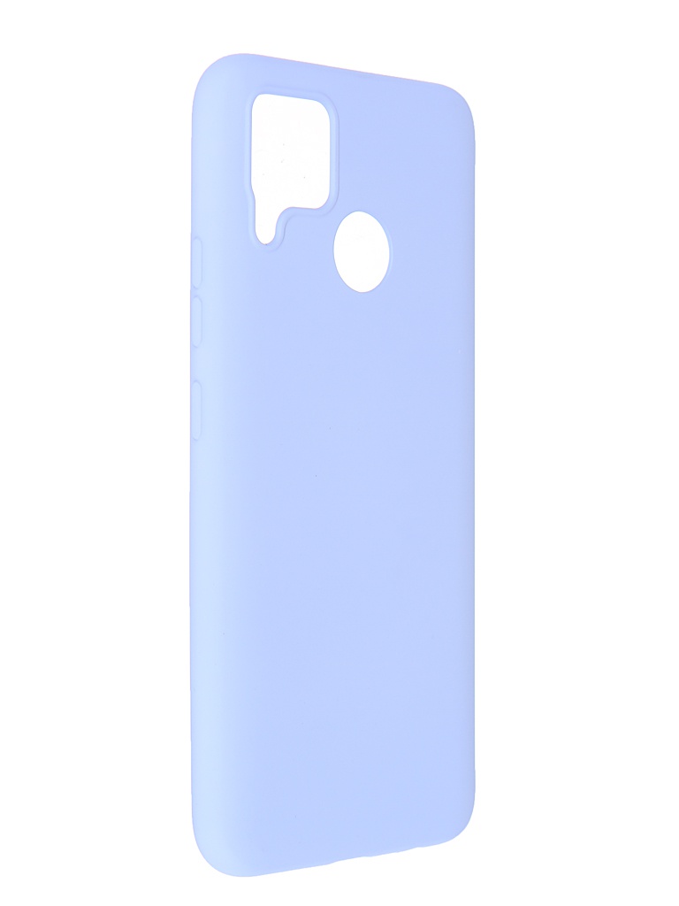 Zakazat.ru: Чехол Pero для Realme C15 Liquid Silicone Light Blue PCLS-0059-LB