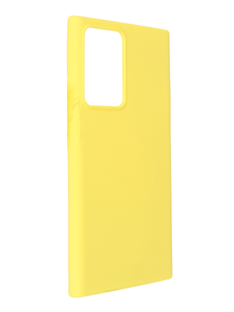 фото Чехол pero для samsung note 20 ultra liquid silicone yellow pcls-0041-yw