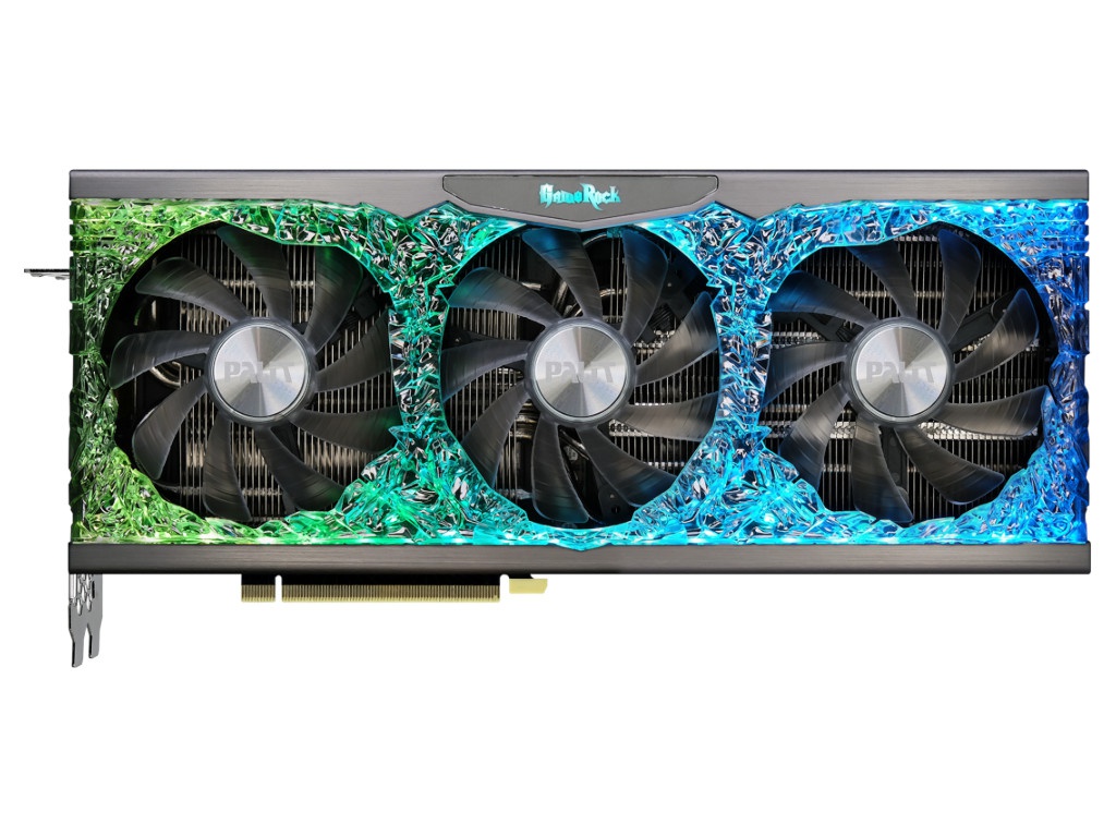 фото Видеокарта palit geforce rtx 3080 ti gamerock 1665mhz pci-e 4.0 12288mb 19000mhz 384 bit 3xdp hdmi ned308t019kb-1020g