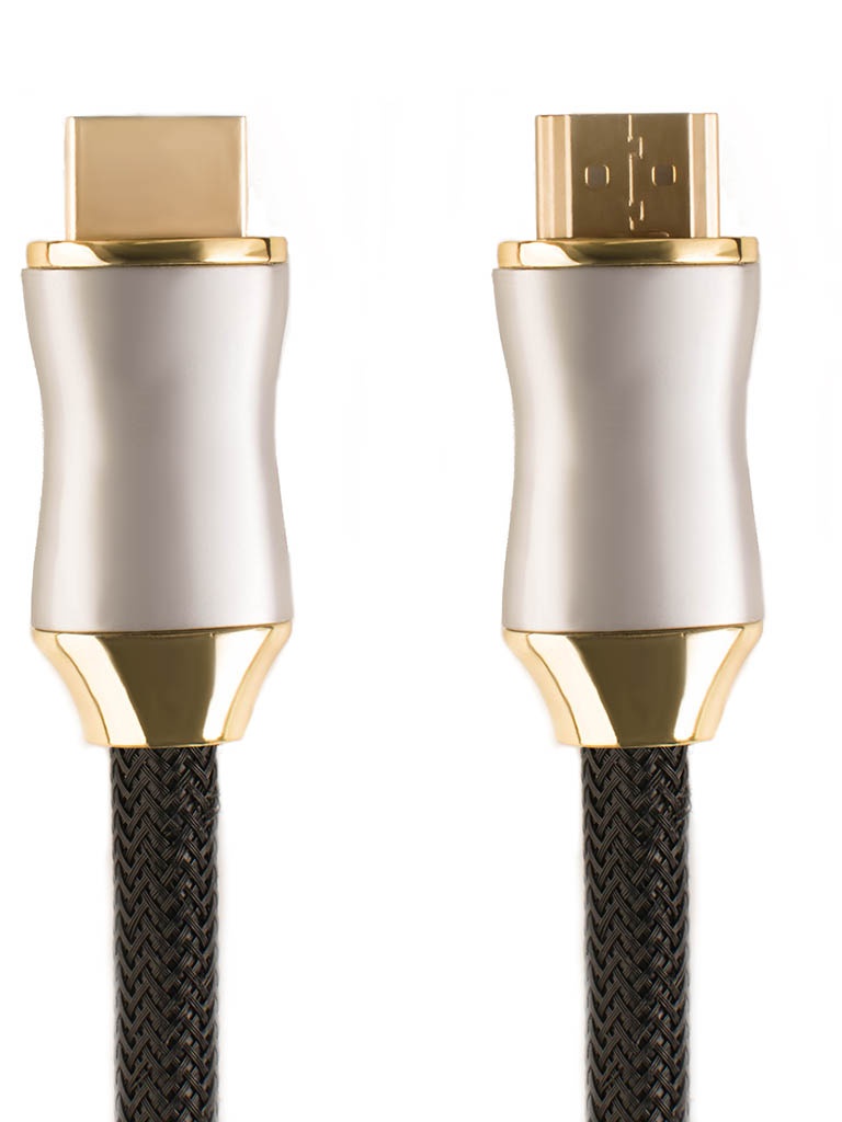 фото Аксессуар gcr delux hdmi 2.0 50cm black-gold gcr-51278