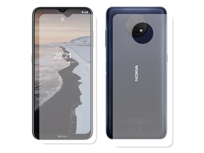 Гидрогелевая пленка LuxCase для Nokia G10 Front and Back Transparent 86391 пленка защитная гидрогелевая krutoff для nokia 3 4 камуфляж синий