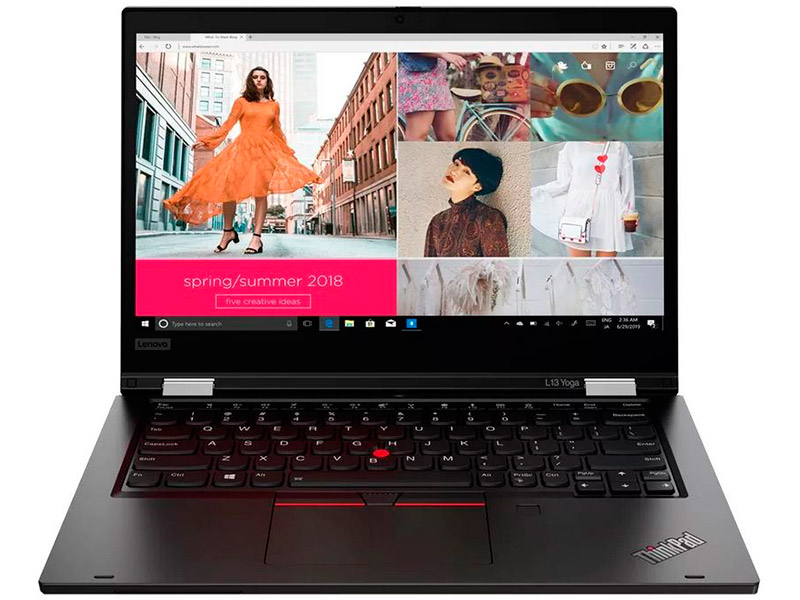 фото Ноутбук lenovo thinkpad l13 yoga g2 black 20vk000xrt (intel core i5-1135g7 2.4 ghz/8192mb/256gb ssd/intel iris xe graphics/wi-fi/bluetooth/cam/13.3/1920x1200/windows 10)